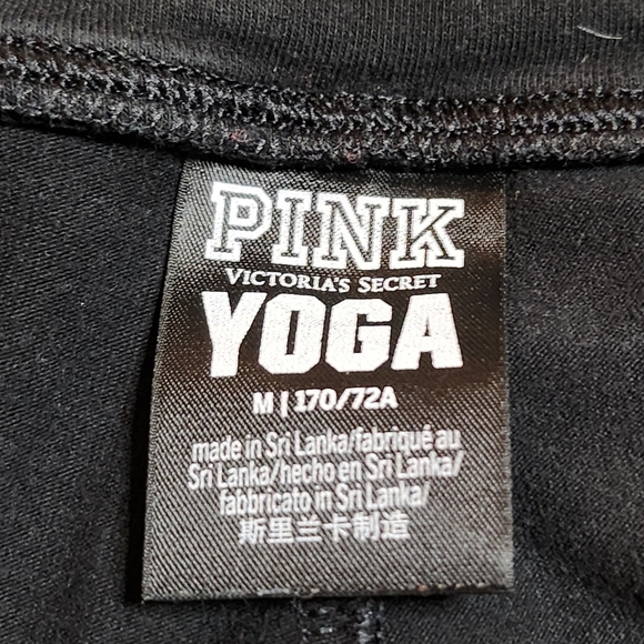 Pink Victoria's Secret Black Yoga Pants Size Medium - Picture 8 of 8